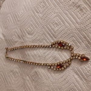 Vintage 1950's rhinestone necklace